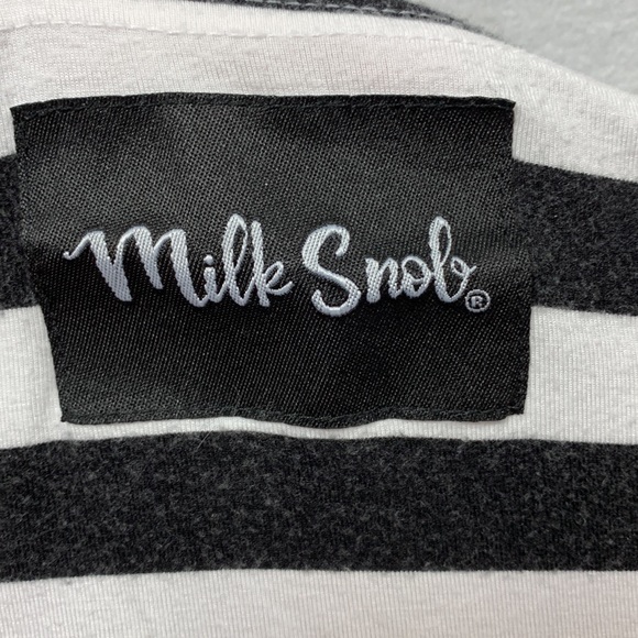 Milk Snob Multifunctional Cover - Black & White Signature Stripe - Picture 3 of 6
